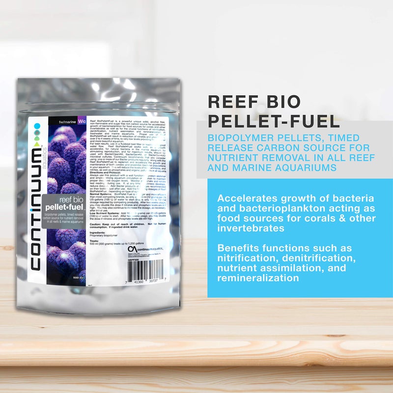 Continuum Aquatics Reef Bio Pellet Fuel â€“ Timed Release Carbon Source for Nutrient Removal in Reef and Marine Saltwater Aquariums - Image 2